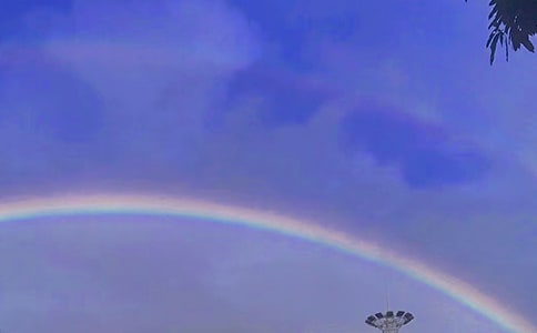 雨后彩虹的说说