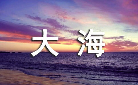 关于面朝大海的说说