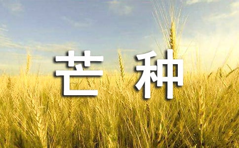 芒种相关古诗