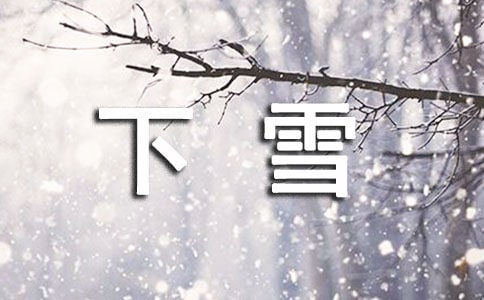 下雪日记经典6篇